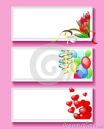 Greeting card for Valentine's Day. Vector Illustration