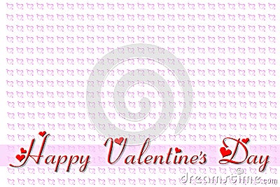 Greeting card for Valentine's Day Stock Photo