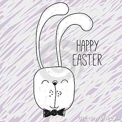 Greeting Easter Card Vector Illustration