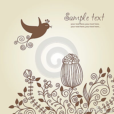 Greetings card Vector Illustration