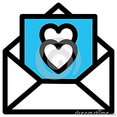 Greetings, heart fill vector icon which can easily modify or edit Vector Illustration