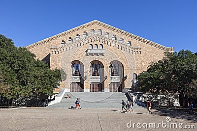 Gregory Gymnasium at University of Texas Editorial Stock Photo