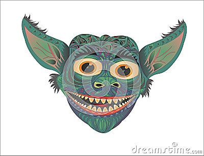 Gremlin Glory funny demon Vector Illustration