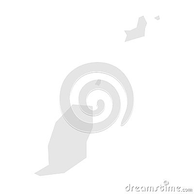 Grenada simplified vector map Vector Illustration