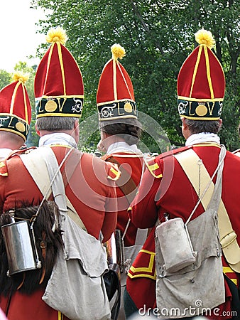 Grenadiers Marching to Battle Stock Photo