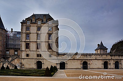 GRENOBLE, FRANCE - 24 DECEMBER 2012 : The Chateau of Vizille Editorial Stock Photo