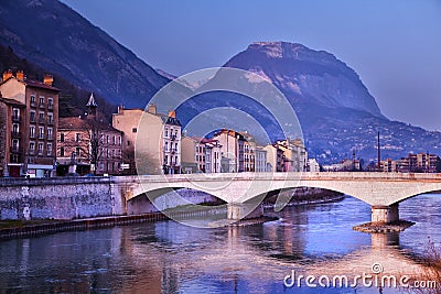 Grenoble in Isere, France Stock Photo