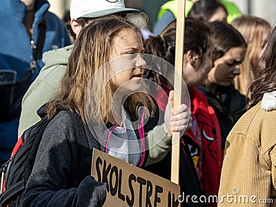 Greta Thunberg climate strike Editorial Stock Photo