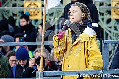 Swedish activist Greta Thunberg is a global symbol of youth environmentalism Editorial Stock Photo
