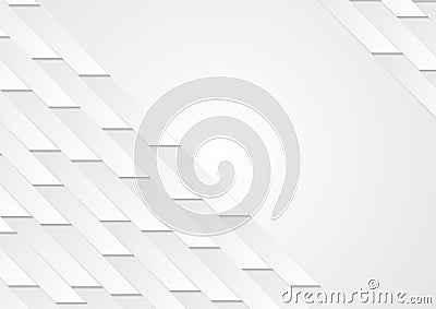 Grey abstract geometric tech background Vector Illustration