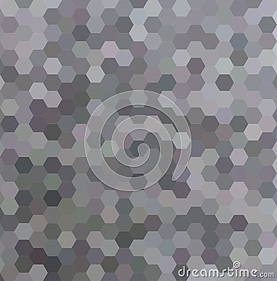 Grey abstract hexagonal honey comb background Vector Illustration