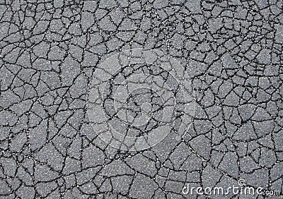 Grey asphalt texture cracked Stock Photo