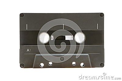 Grey Audio Tape Stock Photo