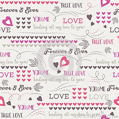 Grey background with red valentine heart and wishes text, vect Vector Illustration