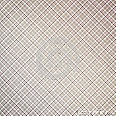 Grey beige diagonal tartan, festive retro background Stock Photo