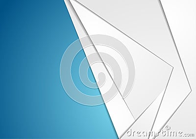 Grey and blue tech abstract background Vector Illustration