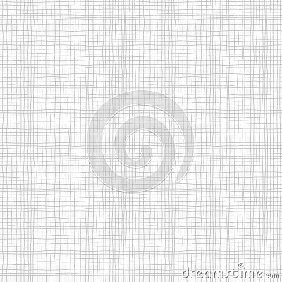 Grey canvas burlap texture, seamless checkered pattern. Gray Linen fabric textile. Vector Illustration