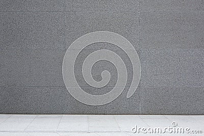 Grey cement wall and floor, abstract background Stock Photo