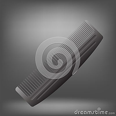 Grey Comb Vector Illustration