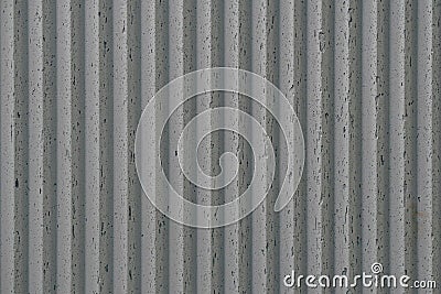 grey concrete wall with deep textured 3d lines vertical Stock Photo
