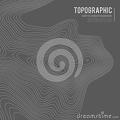 Grey contours vector topography. Geographic mountain topography vector illustration. Topographic pattern texture. Map on Vector Illustration