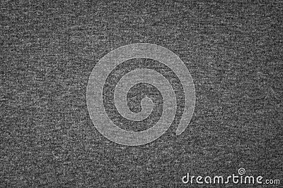 Grey cotton texture background. Detail of sweater fabric surface Stock Photo