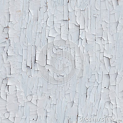 Grey Cracked Paint Seamless Texture. Stock Photo