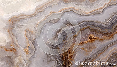 Grey curly abstract marble texture Cartoon Illustration
