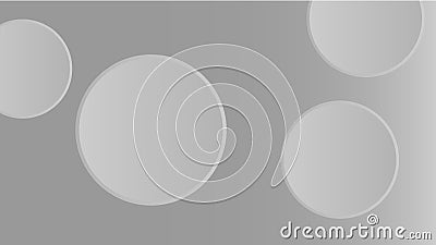 Grey 3D abstract wallpaper | round shapes Stock Photo