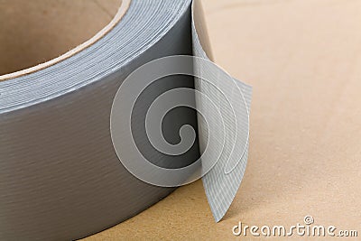 Grey Duct Tape Stock Photo