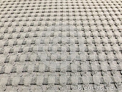 Grey fabric seamless pattern - texture background for continuous replicate Stock Photo