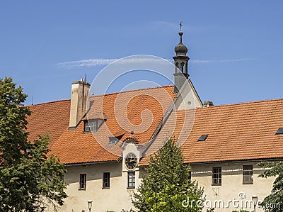 Grey Friar convent in Prague centre Stock Photo