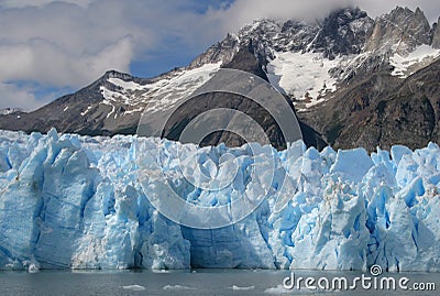 Grey Glacier Stock Photo