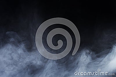 Grey Hazy Smoke Stock Photo