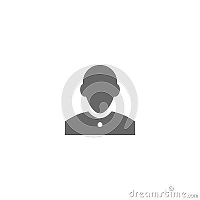 Grey man icon Vector Illustration