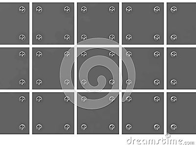 Grey metallic tablets Stock Photo