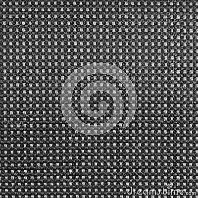 Grey nylon textile texture macro closeup, gray horizontal pattern detail, textured salt and pepper style black and white melange Stock Photo