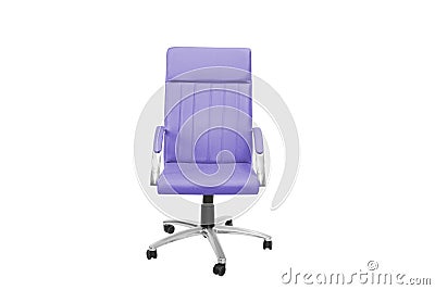 Grey office a chair. Object isolated of background Stock Photo