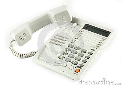 Grey office phone Stock Photo