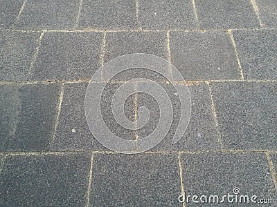 Grey paving slabs out of concrete with bright Stock Photo