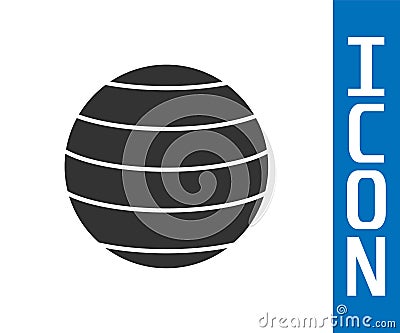 Grey Planet Venus icon isolated on white background. Vector Vector Illustration