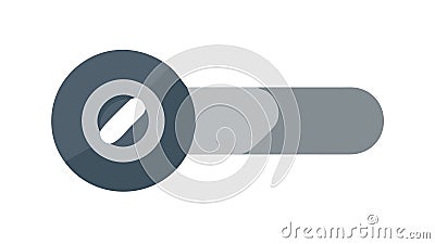 Grey progress or power bar icon, represents loading, status, or battery , vector design Generative AI Vector Illustration