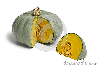 Grey pumpkin named Confection Stock Photo