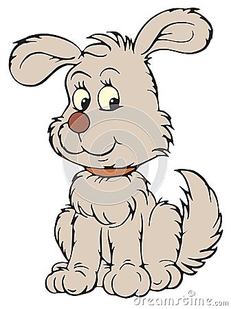 Grey Pup (vector Clip-art) Royalty Free Stock Photo - Image: 3354125