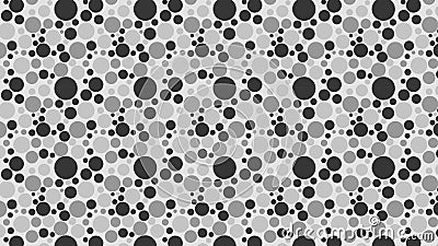 Grey Random Circles Dots Pattern Vector Illustration Stock Photo