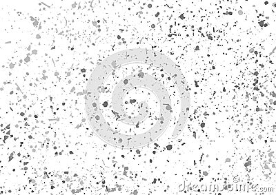 Grey silver metallic dust particle over white background Vector Illustration