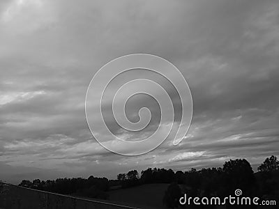 Grey skies Stock Photo