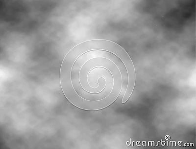 Grey sky with clouds. Vector background. Texture dark distressed ominousb clouds with cumulus clouds. Vector Illustration