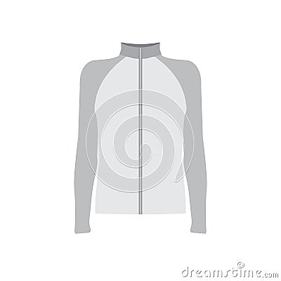 Grey sportswear mockup Cartoon Illustration