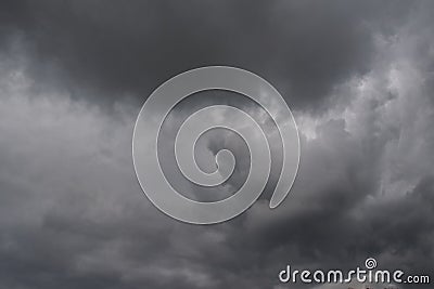 Grey stormy cumulonimbus cloud closeup. Australia. Atmospheric sky art image Stock Photo